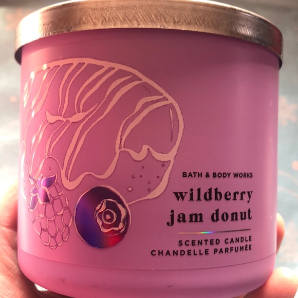 Bath & Body Works Other - Bath and Body Works Wild-berry Jam Donut 3 Wick Candle